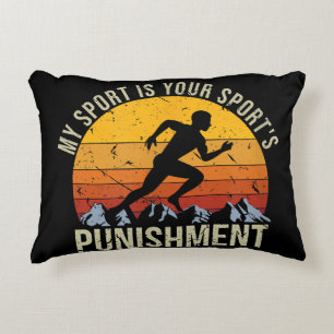 Coussins Décoratifs Mon Sport Est Votre Punition Sportive Cross Cou