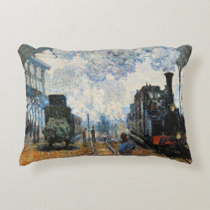 Coussins Décoratifs Monet - Arrivée du train de Normandie,