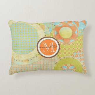 Coussins Décoratifs Monogramme lumineux de formes géométriques multi