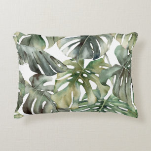 Coussins Décoratifs Monstère tropicale Big Watercolor Motif