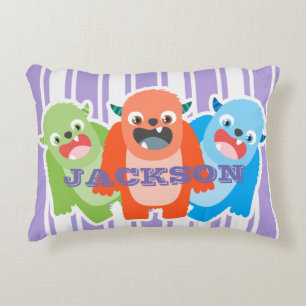 Coussins Décoratifs Monstres colorés amusants Personnalisés