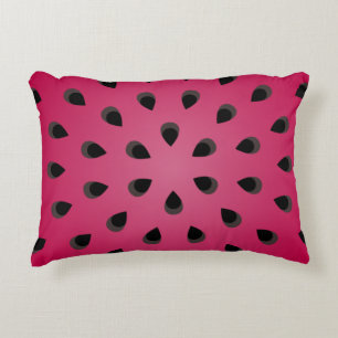 Coussins Décoratifs Morceau de pastèque rouge avec graines