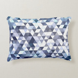 Coussins Décoratifs Mosaïque triangulaire géométrique et colorée : abs