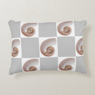 Coussins Décoratifs Motif à carreaux minimaliste en porcelaine coquill
