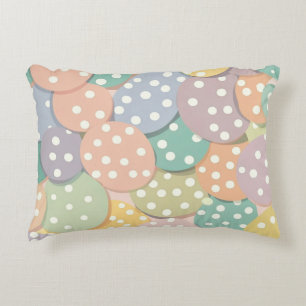 Coussins Décoratifs Motif à points Polka sans couleur pastel