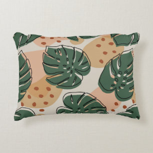 Coussins Décoratifs Motif Abstrait de boho monstera. PA moderne sans s