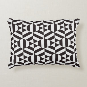 Coussins Décoratifs motif Abstrait de pat transparent hexagone géométr