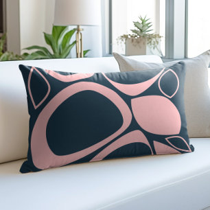Coussins Décoratifs Motif Abstrait Moderne Élégant Rose Clair et Bleu