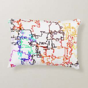 Coussins Décoratifs Motif Abstrait multicolore