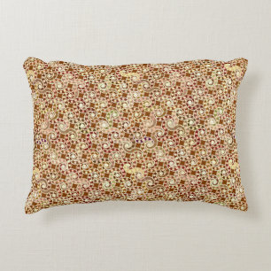 Coussins Décoratifs motif Abstrait tourbillon - tons marron