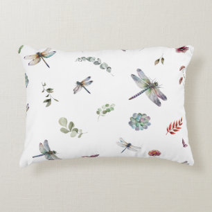 Coussins Décoratifs Motif aquarelle de verdure florale botanique