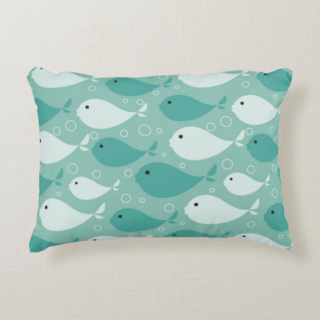 Coussins Décoratifs motif avec des poissons (Devant)