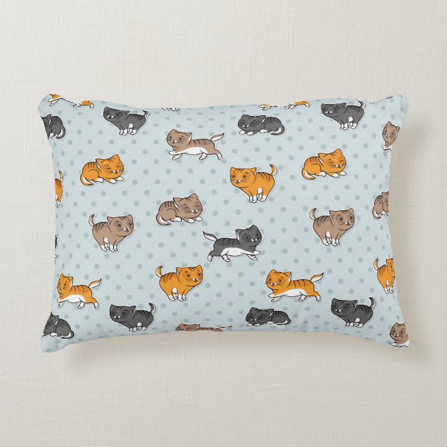 Coussins Décoratifs motif avec les chats drôles (Devant)