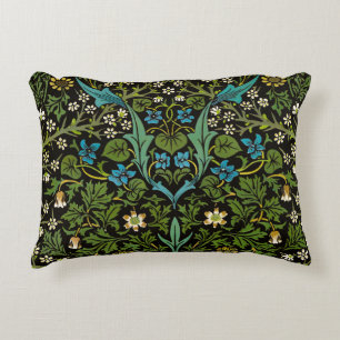 Coussins Décoratifs Motif Blackthorn Vintage Fond Noir de Morris