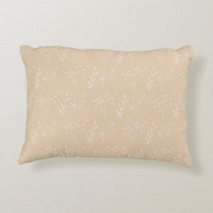 Coussins Décoratifs Motif botanique beige floral