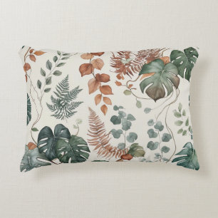 Coussins Décoratifs Motif botanique bohème sans couture Fleurs
