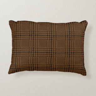 Coussins Décoratifs Motif Brown Houndstooth Glen Check