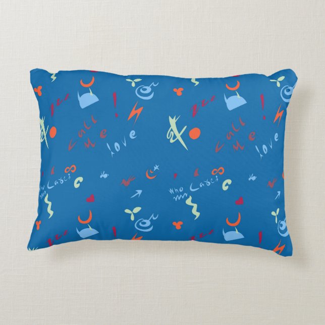 Coussins Décoratifs motif "Call Me Love" (Dos)