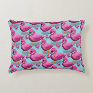 Coussins Décoratifs Motif Canard Rose Kawaii – Maxi Esthétique Adorabl