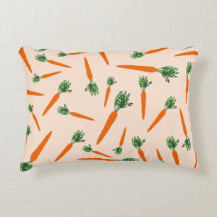 Coussins Décoratifs Motif Carotte Orange