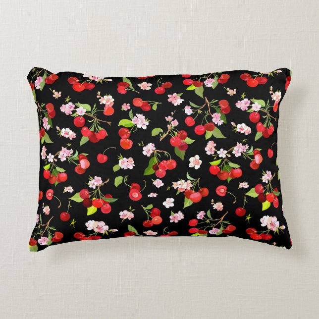 Coussins Décoratifs Motif cerise 2 (Devant)