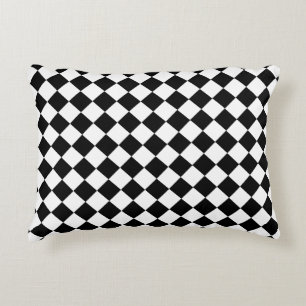 Coussins Décoratifs Motif Chevron Noir et Blanc Classique Audacieux