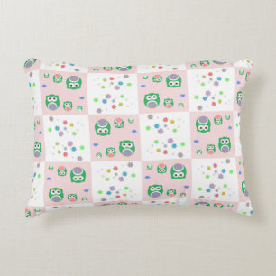 Coussins Décoratifs Motif coloré de hibou pour des enfants