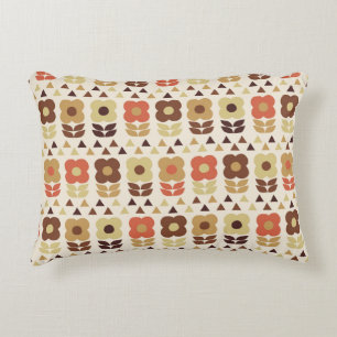 Coussins Décoratifs Motif continu fleurs rétro