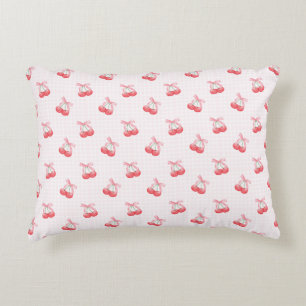 Coussins Décoratifs Motif Coquette Cherries Bow