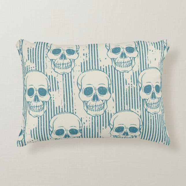 Coussins Décoratifs Motif crâne : Motif libre sans couture (Devant)