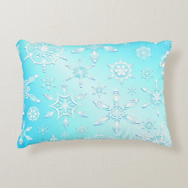 Coussins Décoratifs Motif Crystal Snowflakes (Devant)
