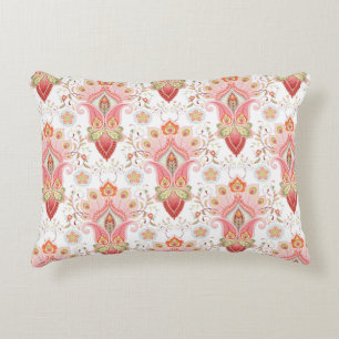 Coussins Décoratifs Motif damassé oriental floral avec paisley et pe