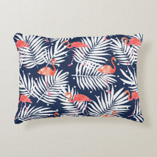 Coussins Décoratifs Motif d'aquarelle transparente avec oiseau flaming