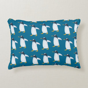 Coussins Décoratifs Motif d'aquarelle transparente avec pingouin