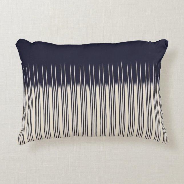 Coussins Décoratifs Motif de bande élégant Flex/Deep Blue (Devant)