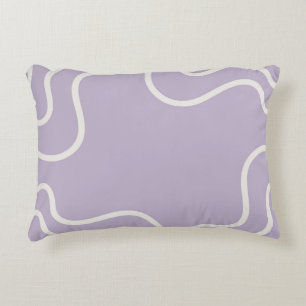 Coussins Décoratifs Motif de bande Super de lignes violettes
