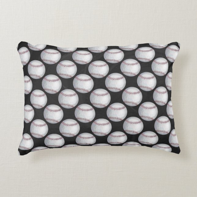 Coussins Décoratifs Motif de baseball peint (Devant)
