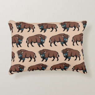 Coussins Décoratifs Motif de bison de Buffalo