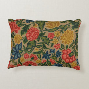 Coussins Décoratifs Motif de broderie florale au crewel vintage