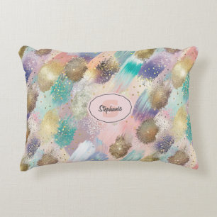 Coussins Décoratifs Motif de brosse diagonale dynamique