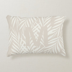 Coussins Décoratifs Motif de Cappuccino au Lait aux Feuilles de Palmie