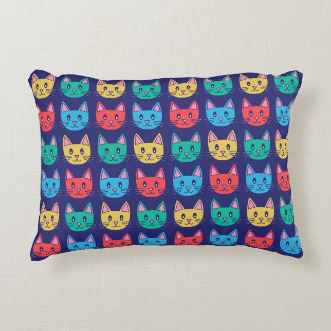 Coussins Décoratifs Motif de chats mignons (Devant)