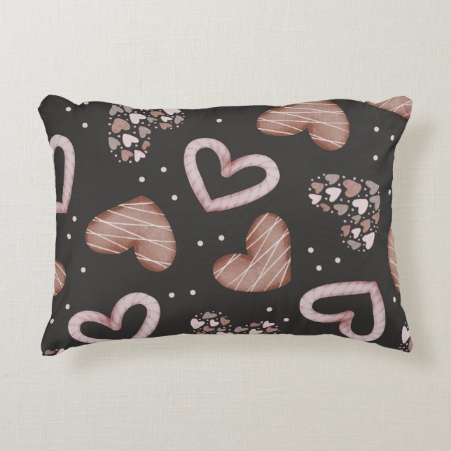 Coussins Décoratifs Motif de coeur 35 (Devant)
