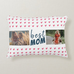 Coussins Décoratifs Motif de coeur rose moderne Best Friends 2 Photo