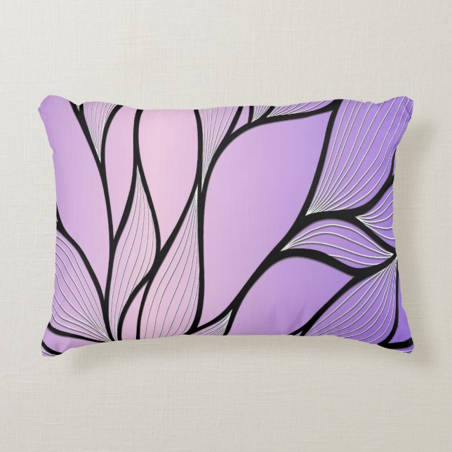 Coussins Décoratifs Motif de congé créatif Pearlescent violet (Devant)