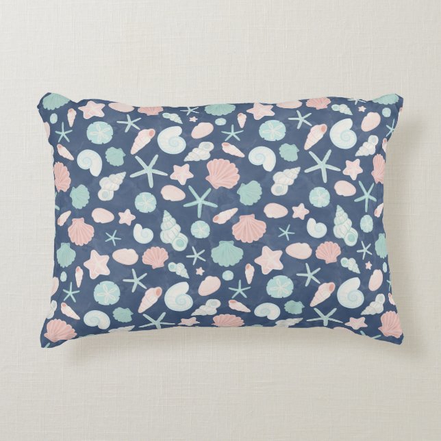 Coussins Décoratifs motif de coquillages (Devant)