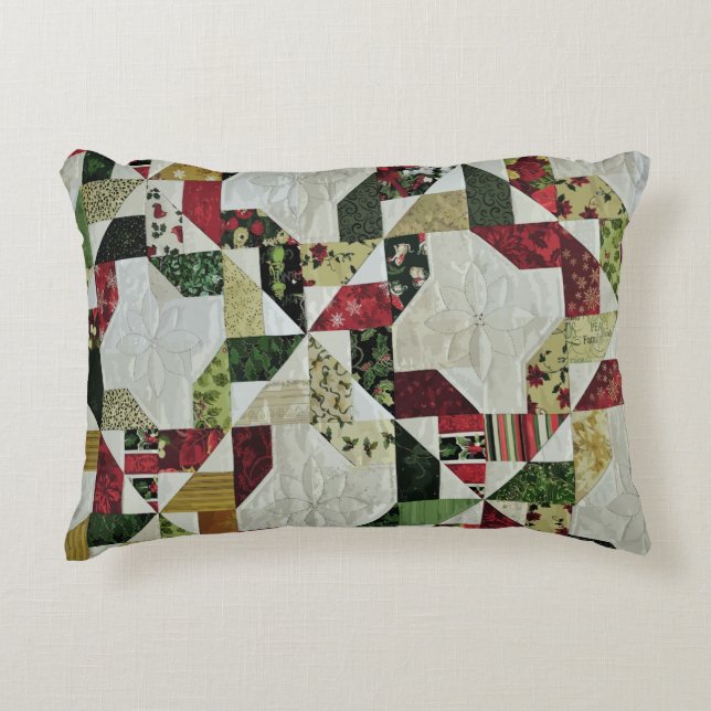 Coussins Décoratifs Motif de courtepointe patchwork Rustic Holiday (Devant)