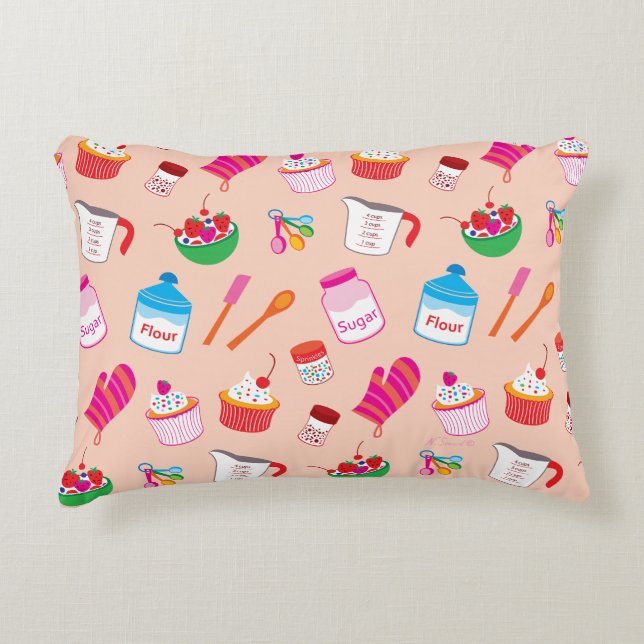 Coussins Décoratifs Motif de cuisson (Devant)