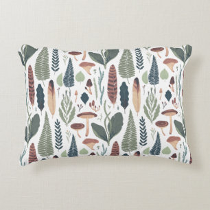 Coussins Décoratifs Motif de feuillage vert et Brown