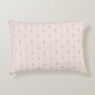 Coussins Décoratifs Motif de fleur sauvage minimal avec des points
